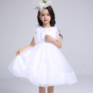 Size 8 White Organza Southern Diva Dress NEW